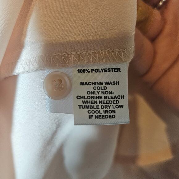 Ann Taylor Loft Light Blush Pink Button Up Blouse - Picture 5 of 8